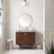 James Martin Vanities Amberly 36in Single Vanity, Mid-Century Walnut w/ 3 CM Carrara Marble Top 670-V36-WLT-3CAR - alternate 2